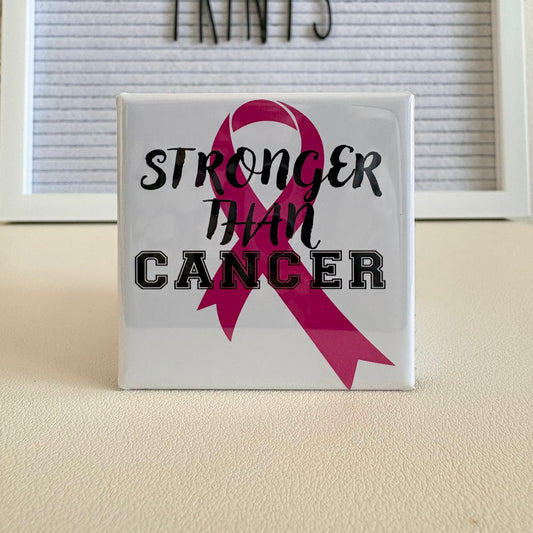 Stronger Than Cancer Ribbon